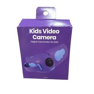 Kids Video Camera With 3MP Resolution & 720p Video Fold-Out Screen Ages 6+ Inclu